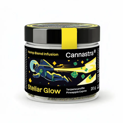 Cannastra Mezcla de cáñamo - Flores molidas Stellar Glow Pineapple Express (20 g) Cannastra Mezcla de cáñamo - Flores molidas Stellar Glow Pineapple Express (20 g)