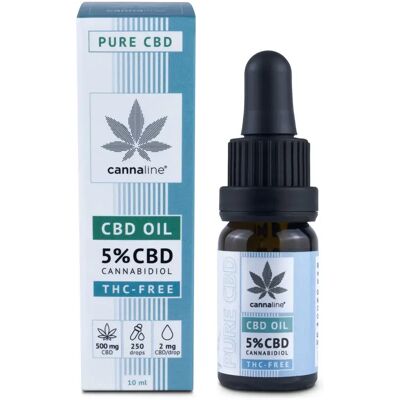 Aceite de CBD Cannaline - 500mg, 10ml - Vegano, Analizado en laboratorio Aceite de CBD Cannaline - 500mg, 10ml - Vegano, Analizado en laboratorio