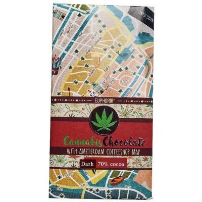 Euphoria Chocolate negro cáñamo con mapa - Chocolate Euphoria Chocolate negro cáñamo con mapa - Chocolate