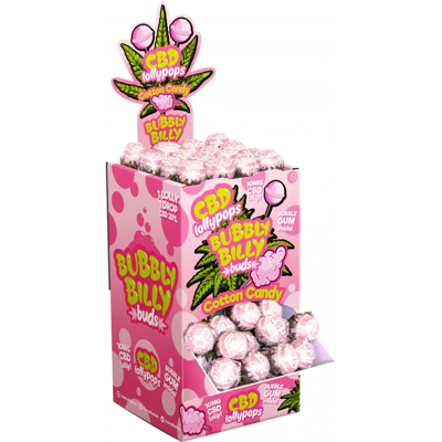 Multitrance Bubbly Billy Buds 10 mg CBD Caramelos de algodón de azúcar con chicle en el interior – Envase de presentación (100 caramelos), 1800 g Multitrance Bubbly Billy Buds 10 mg CBD Caramelos de algodón de azúcar con chicle en el interior – Envase de presentación (100 caramelos), 1800 g