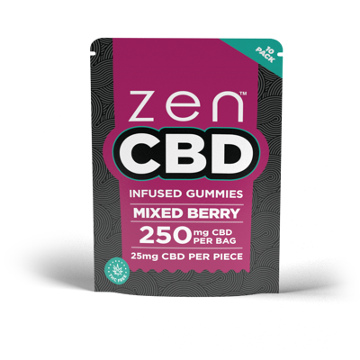 Zen CBD Gomitas CBD ZEN, frutos rojos, 250 mg, 10 unidades Zen CBD Gomitas CBD ZEN, frutos rojos, 250 mg, 10 unidades