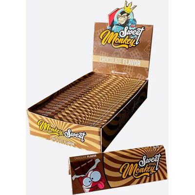 Monkey King Medium 1¼ papeles de liar sabor chocolate, 1 librito Monkey King Medium 1¼ papeles de liar sabor chocolate, 1 librito
