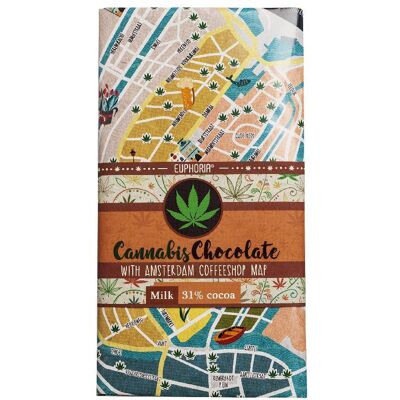 Euphoria Chocolate con Leche de Cáñamo - 80g Euphoria Chocolate con Leche de Cáñamo - 80g