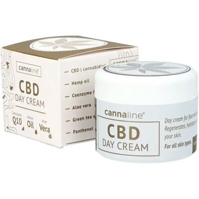 Cannaline Crema de día con CBD con coenzima Q10 y aceite de cáñamo, 50 mg de CBD, 50 ml, Cannaline Crema de día con CBD con coenzima Q10 y aceite de cáñamo, 50 mg de CBD, 50 ml,
