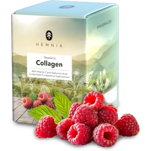 Hemnia Bebida de colágeno Frambuesa, 6000 mg de colágeno en 1 sobre, 30 sobres, 240 g Hemnia Bebida de colágeno Frambuesa, 6000 mg de colágeno en 1 sobre, 30 sobres, 240 g