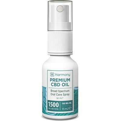 Spray de Aceite CBD de Amplio Espectro Menta - CBD 1500mg (10%) - Sin THC Spray de Aceite CBD de Amplio Espectro Menta - CBD 1500mg (10%) - Sin THC