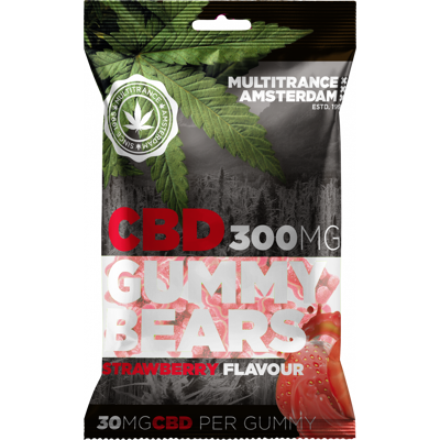 Multitrance Ositos de goma con sabor fresa (300 mg), 100 g Multitrance Ositos de goma con sabor fresa (300 mg), 100 g