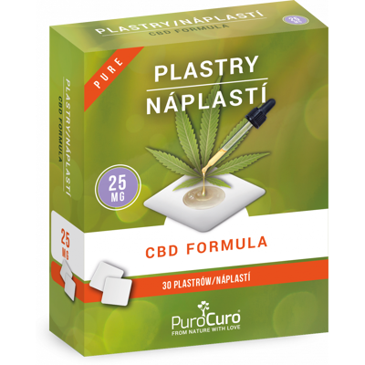 PuroCuro Parche de CBD de cáñamo - 25mg, 30 piezas, 750mg PuroCuro Parche de CBD de cáñamo - 25mg, 30 piezas, 750mg