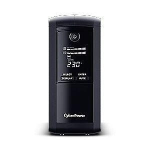 CyberPower VP1000ELCD - UPS - Línea interactiva 1000 VA 550 W 3 salidas AC CyberPower VP1000ELCD - UPS - Línea interactiva 1000 VA 550 W 3 salidas AC