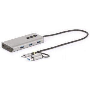 StarTech.com Adaptador Multipuertos USB-C - HDMI Doble (4K30Hz/1080p60Hz) - Hub Ladrón 3x USB-A - Mi StarTech.com Adaptador Multipuertos USB-C - HDMI Doble (4K30Hz/1080p60Hz) - Hub Ladrón 3x USB-A - Mi