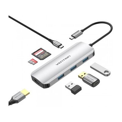 Vention Docking USB-C TOJHB/ 1xHDMI/ 3xUSB/ 1xUSB Vention Docking USB-C TOJHB/ 1xHDMI/ 3xUSB/ 1xUSB