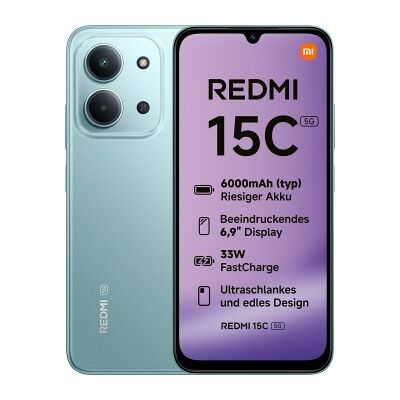 Xiaomi Redmi 15C 4GB - 128GB - 6.9" - 5G - Verde Xiaomi Redmi 15C 4GB - 128GB - 6.9" - 5G - Verde