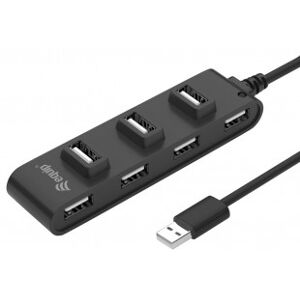Equip 128957 - Hub de interfaz USB 2.0 480 Mbit/s - Negro Equip 128957 - Hub de interfaz USB 2.0 480 Mbit/s - Negro