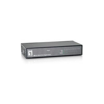 LevelOne SWITCH NO GESTION 8P 10/100/1000 CARCASA METALICA LevelOne SWITCH NO GESTION 8P 10/100/1000 CARCASA METALICA