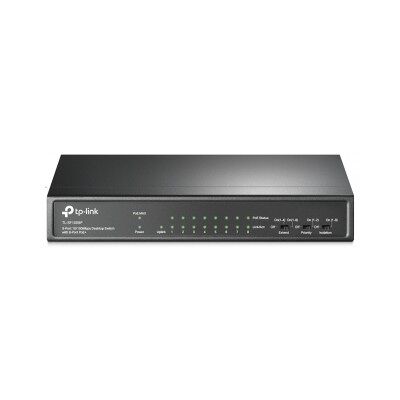 Tp-Link TL-SF1009P - No administrado Fast Ethernet (10/100) Negro - PoE Tp-Link TL-SF1009P - No administrado Fast Ethernet (10/100) Negro - PoE