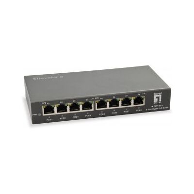 LevelOne GEP-0823 switch Gigabit Ethernet (10/100/1000) Energía sobre Ethernet (PoE) Negro LevelOne GEP-0823 switch Gigabit Ethernet (10/100/1000) Energía sobre Ethernet (PoE) Negro