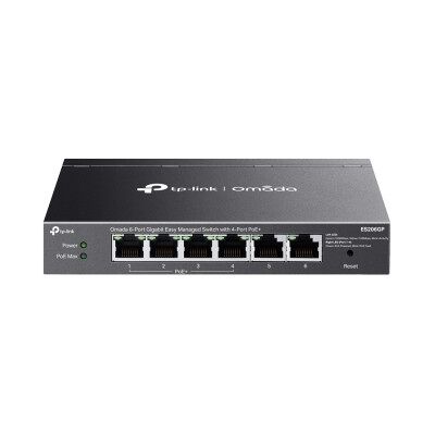 TP-Link Omada ES206GP switch Gestionado Gigabit Ethernet (10/100/1000) Energía sobre Ethernet (PoE) TP-Link Omada ES206GP switch Gestionado Gigabit Ethernet (10/100/1000) Energía sobre Ethernet (PoE)