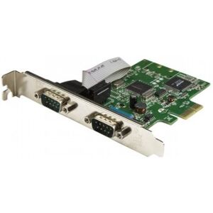 StarTech.com Tarjeta Serie PCI Express de 2 Puertos DB9 RS232 con UART 16C1050 - Adaptador Interno S StarTech.com Tarjeta Serie PCI Express de 2 Puertos DB9 RS232 con UART 16C1050 - Adaptador Interno S