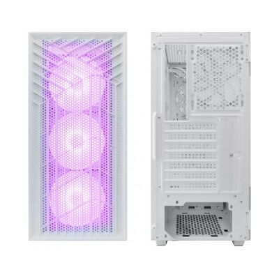 CoolBox GAMING CAJA ATX GA300 GRIDLINE ARGB WHITE USB-C 3.2 GEN1 SIN FTE + 5 VENTILADORES CoolBox GAMING CAJA ATX GA300 GRIDLINE ARGB WHITE USB-C 3.2 GEN1 SIN FTE + 5 VENTILADORES