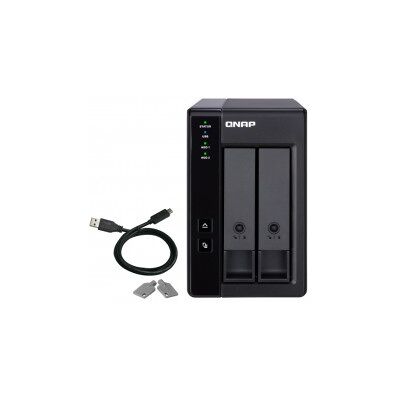Qnap TR-002 caja para disco duro externo 2.5/3.5" Carcasa de disco duro/SSD Negro Qnap TR-002 caja para disco duro externo 2.5/3.5" Carcasa de disco duro/SSD Negro