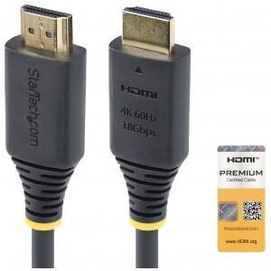 StarTech.com Cable HDMI Premium Certificado de Alta Velocidad de 3m - 4K 60Hz - 144Hz - UHD - HDR10/ StarTech.com Cable HDMI Premium Certificado de Alta Velocidad de 3m - 4K 60Hz - 144Hz - UHD - HDR10/