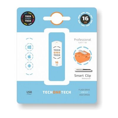 Pendrive Tech One Tech Pro Smart Clip 16GB Pendrive Tech One Tech Pro Smart Clip 16GB
