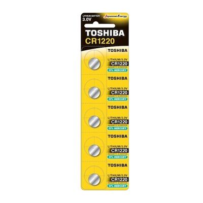 Pack de 5 Pilas de Botón Toshiba CR1220 - 3V Pack de 5 Pilas de Botón Toshiba CR1220 - 3V