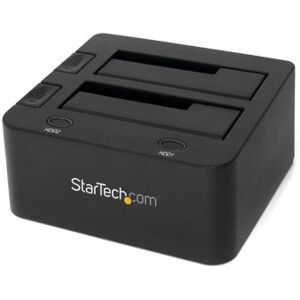 StarTech.com Docking Station USB 3.0 con UASP de 2 Bahías para Disco Duro o SSD SATA de 2,5 o 3,5 Pu StarTech.com Docking Station USB 3.0 con UASP de 2 Bahías para Disco Duro o SSD SATA de 2,5 o 3,5 Pu