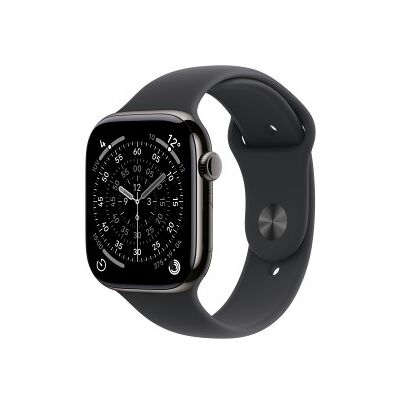Apple Watch Series 11 (GPS + Cellular) - Caja de titanio en color pizarra de 46 mm - Correa deportiv Apple Watch Series 11 (GPS + Cellular) - Caja de titanio en color pizarra de 46 mm - Correa deportiv