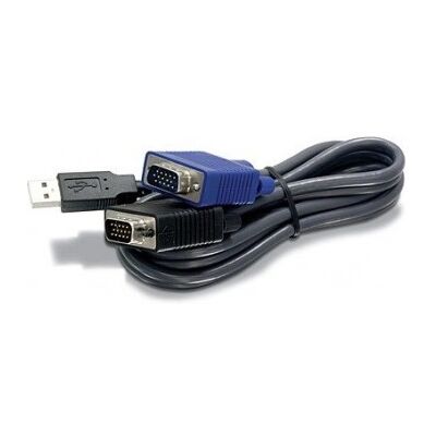 Cable KVM TRENDnet TK-CU10 - 3,05 m - 1 Paquete(s) - 1 x Tipo A Macho USB, 1 x HD-15 Macho VGA - 1 x Cable KVM TRENDnet TK-CU10 - 3,05 m - 1 Paquete(s) - 1 x Tipo A Macho USB, 1 x HD-15 Macho VGA - 1 x