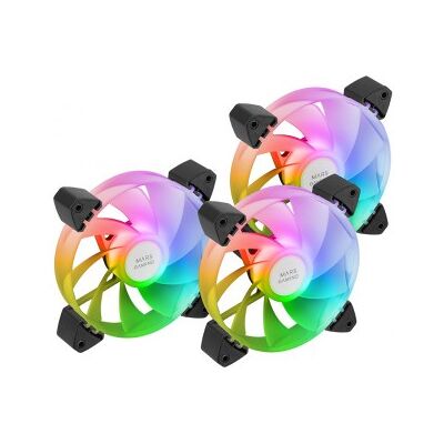 Pack 3 Ventiladores Invertidos Mars Gaming MF-3AR - 12cm - ARGB Pack 3 Ventiladores Invertidos Mars Gaming MF-3AR - 12cm - ARGB