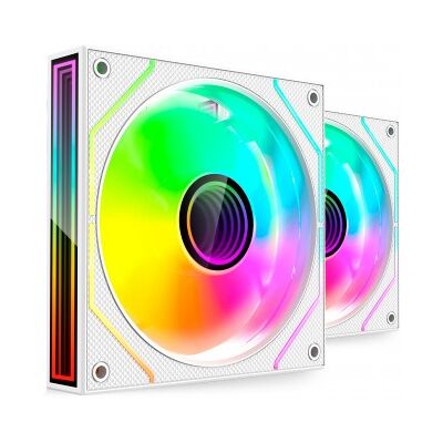 Mars Gaming MF3DPROX2W - Kit 2 Ventiladores ARGB 12cm FDB PWM - Blanco Mars Gaming MF3DPROX2W - Kit 2 Ventiladores ARGB 12cm FDB PWM - Blanco