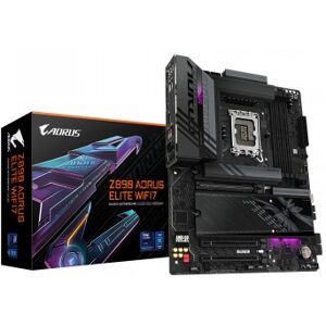 Gigabyte Placa base Z890 AORUS ELITE WIFI7 - Compatible con - LGA 1851 (Socket V1) - ATX - Intel Z8 Gigabyte Placa base Z890 AORUS ELITE WIFI7 - Compatible con - LGA 1851 (Socket V1) - ATX - Intel Z8
