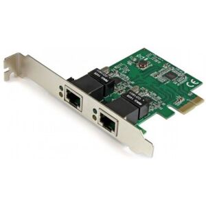 StarTech.com Adaptador Tarjeta de Red NIC PCI Express PCI-E de 2 Puertos Ethernet Gigabit RJ45 StarTech.com Adaptador Tarjeta de Red NIC PCI Express PCI-E de 2 Puertos Ethernet Gigabit RJ45