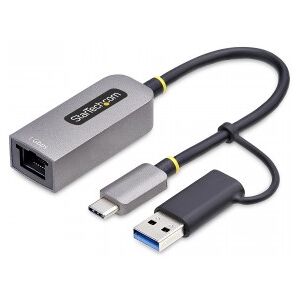 StarTech.com Adaptador USB-C a Ethernet con Dongle USB-A - Adaptador de Red USB Tipo C - Adaptador E StarTech.com Adaptador USB-C a Ethernet con Dongle USB-A - Adaptador de Red USB Tipo C - Adaptador E