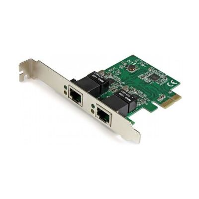 StarTech.com Adaptador Tarjeta de Red NIC PCI Express PCI-E de 2 Puertos Ethernet Gigabit RJ45 StarTech.com Adaptador Tarjeta de Red NIC PCI Express PCI-E de 2 Puertos Ethernet Gigabit RJ45