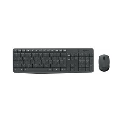 Logitech MK235, Estándar, Inalámbrico, RF inalámbrico, AZERTY, Negro, Ratón incluido Logitech MK235, Estándar, Inalámbrico, RF inalámbrico, AZERTY, Negro, Ratón incluido