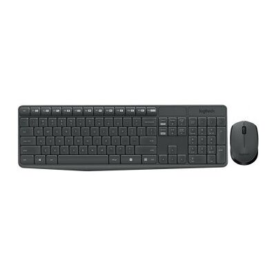 Logitech MK235 - Inalámbrico - Gris Inalámbrico - Gris - PORTUGUES Logitech MK235 - Inalámbrico - Gris Inalámbrico - Gris - PORTUGUES