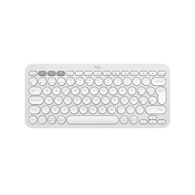 Logitech Pebble Keys 2 K380s QWERTY Español Blanco Logitech Pebble Keys 2 K380s QWERTY Español Blanco