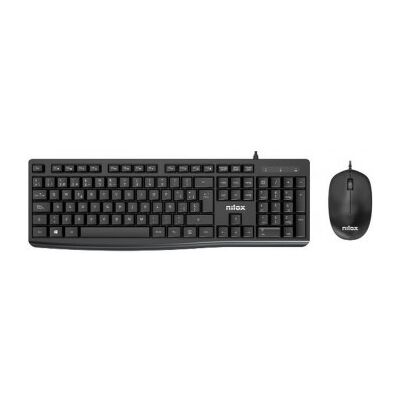 Nilox NXKME0012 teclado Ratón incluido Universal USB QWERTY Español Negro Nilox NXKME0012 teclado Ratón incluido Universal USB QWERTY Español Negro