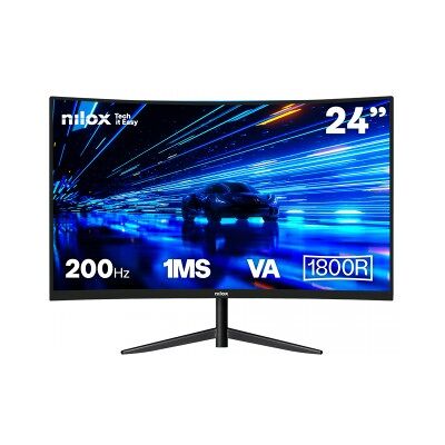 Nilox MONITOR 23 8 CURVO 200HZ HDMI DP - 23.8" Full HD - LCD - Negro - 200Hz Nilox MONITOR 23 8 CURVO 200HZ HDMI DP - 23.8" Full HD - LCD - Negro - 200Hz