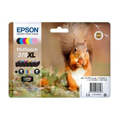 378Xl, Epson, 378XL, Negro, Cian, Cian claro, Magenta claro, Amarillo, Expression Photo XP-850 378Xl, Epson, 378XL, Negro, Cian, Cian claro, Magenta claro, Amarillo, Expression Photo XP-850