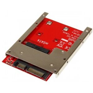 StarTech.com Adaptador Conversor de SSD mSATA a SATA de 2,5 Pulgadas StarTech.com Adaptador Conversor de SSD mSATA a SATA de 2,5 Pulgadas