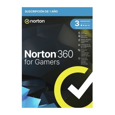 Symantec Norton 360 for Gamers Seguridad de antivirus Base Español 1 licencia(s) 1 año(s) Symantec Norton 360 for Gamers Seguridad de antivirus Base Español 1 licencia(s) 1 año(s)