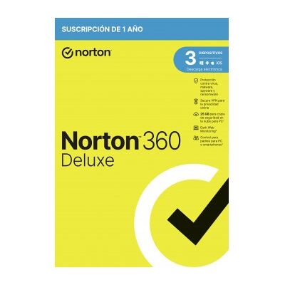 Symantec Norton 360 Deluxe Seguridad de antivirus Base Español 1 licencia(s) 1 año(s) Symantec Norton 360 Deluxe Seguridad de antivirus Base Español 1 licencia(s) 1 año(s)