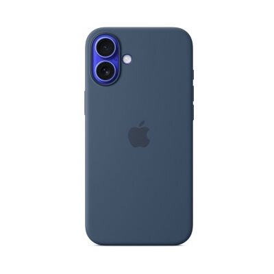 Apple Funda de silicona con MagSafe para el iPhone 16 Plus - Azul denim Apple Funda de silicona con MagSafe para el iPhone 16 Plus - Azul denim