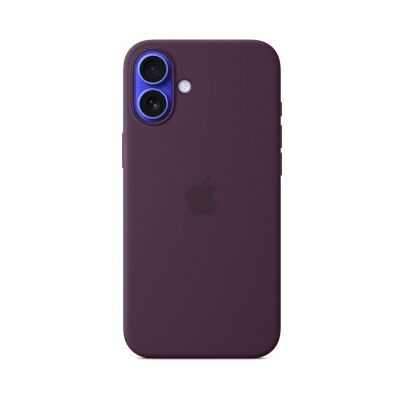 Apple Funda de silicona con MagSafe para el iPhone 16 Plus - Ciruela Apple Funda de silicona con MagSafe para el iPhone 16 Plus - Ciruela