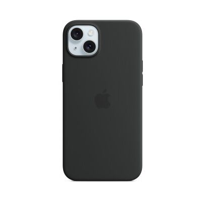 Funda Microfibra, Silicona Negro para Apple iPhone 15 Plus Funda Microfibra, Silicona Negro para Apple iPhone 15 Plus