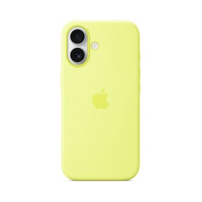 Apple Funda de silicona con MagSafe para el iPhone 17 - Amarillo neón Apple Funda de silicona con MagSafe para el iPhone 17 - Amarillo neón
