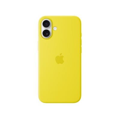 Apple Funda de silicona con MagSafe para el iPhone 16 Plus - Amarillo carambola Apple Funda de silicona con MagSafe para el iPhone 16 Plus - Amarillo carambola